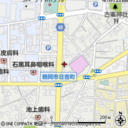 鶴岡駅前郵便局周辺の地図
