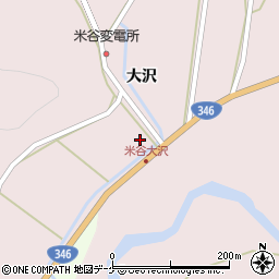 宮城県登米市東和町米谷新大沢周辺の地図
