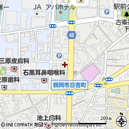 鶴岡停車場線周辺の地図