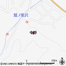 宮城県大崎市鳴子温泉（中野）周辺の地図