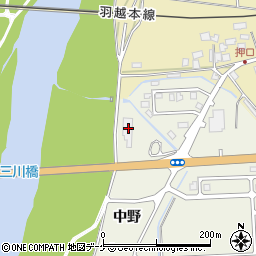 山形県鶴岡市大宝寺中野171周辺の地図