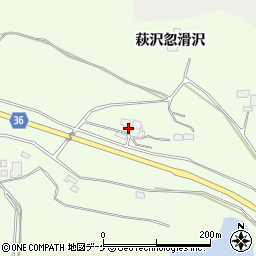 宮城県栗原市築館萩沢後沢道北周辺の地図