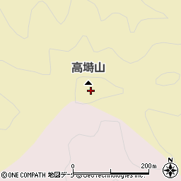 高塒山周辺の地図