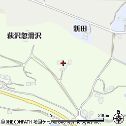 宮城県栗原市築館（萩沢忽滑沢）周辺の地図