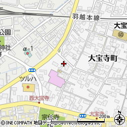 大宝寺アパート周辺の地図