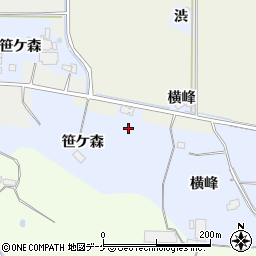 宮城県栗原市志波姫八樟（笹ケ森）周辺の地図