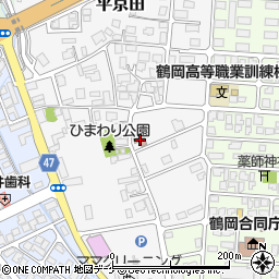 平京田部落公民館周辺の地図