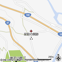 宮城県大崎市鳴子温泉尿前114周辺の地図