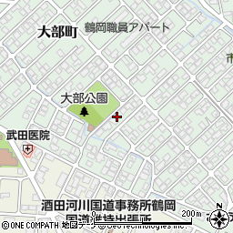 山形県鶴岡市城北町38周辺の地図