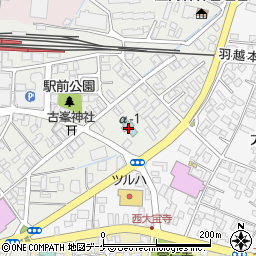 ホテルアルファ－ワン鶴岡周辺の地図