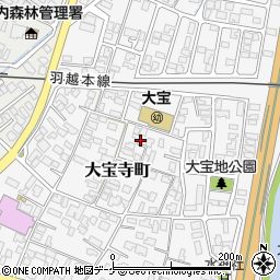 山形県鶴岡市大宝寺町周辺の地図