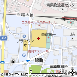 サーティワンアイスクリーム 鶴岡 S-MALL店周辺の地図