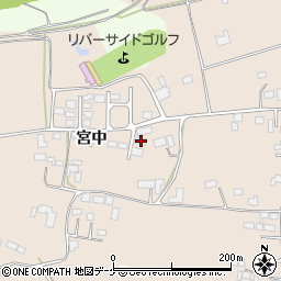 宮城県栗原市志波姫堀口宮中58周辺の地図
