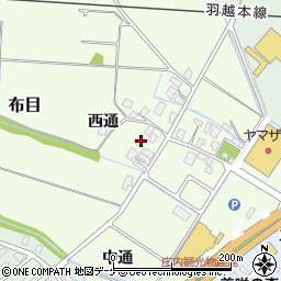 山形県鶴岡市布目乙周辺の地図