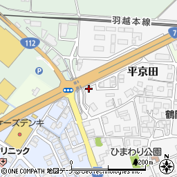 山形県鶴岡市平京田屋敷廻201周辺の地図