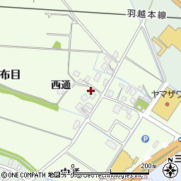 山形県鶴岡市布目22周辺の地図