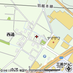 山形県鶴岡市布目甲周辺の地図