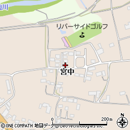 宮城県栗原市志波姫堀口宮中64-32周辺の地図