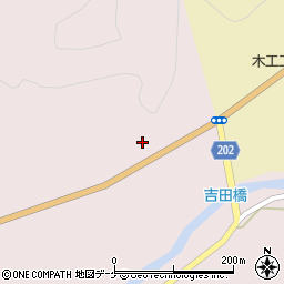 宮城県登米市東和町米谷吉田12周辺の地図