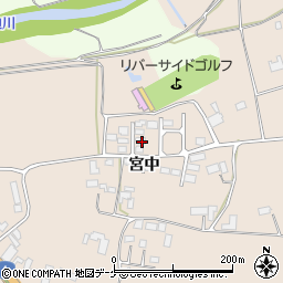 宮城県栗原市志波姫堀口宮中64-34周辺の地図
