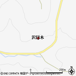 宮城県大崎市鳴子温泉沢目木周辺の地図