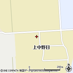 山形県鶴岡市上中野目（佐渡端）周辺の地図