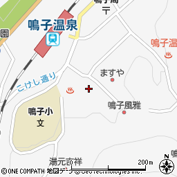 鳴子観光ホテル周辺の地図