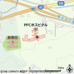 PFC　JAPAN　CLINIC　新庄　健康長寿医療センター周辺の地図