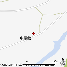 宮城県大崎市鳴子温泉中屋敷2周辺の地図