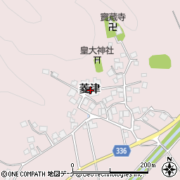 山形県鶴岡市菱津周辺の地図