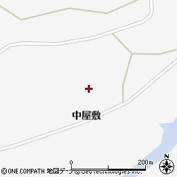 宮城県大崎市鳴子温泉中屋敷周辺の地図