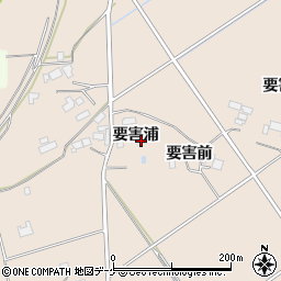 宮城県栗原市志波姫堀口要害浦周辺の地図