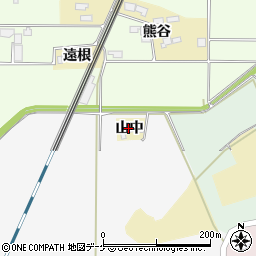 宮城県栗原市志波姫南郷山中周辺の地図