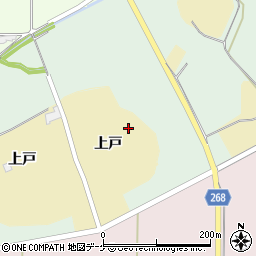 宮城県栗原市志波姫南郷上戸45-4周辺の地図