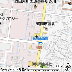 山形トヨタ自動車鶴岡店周辺の地図