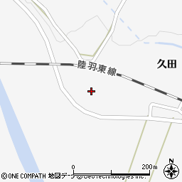 宮城県大崎市鳴子温泉久田66-1周辺の地図