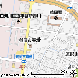 山形県鶴岡市道形町12-25周辺の地図