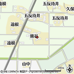 宮城県栗原市志波姫南郷熊谷周辺の地図