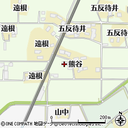宮城県栗原市志波姫新熊谷109周辺の地図