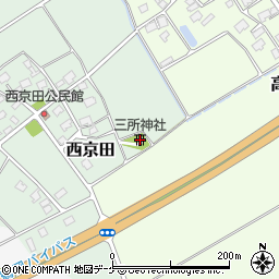 三所神社周辺の地図