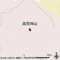 高荒神山周辺の地図