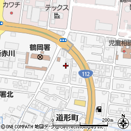 山形県鶴岡市道形町21周辺の地図