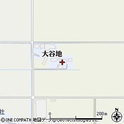 宮城県栗原市志波姫八樟大谷地周辺の地図