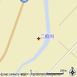 宮城県登米市東和町米川金田周辺の地図