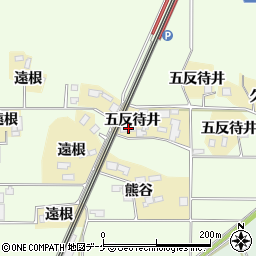 宮城県栗原市志波姫南郷五反待井168周辺の地図