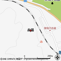 宮城県大崎市鳴子温泉（赤湯）周辺の地図