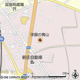 洋服の青山新庄店周辺の地図