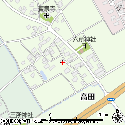 山形県鶴岡市高田40周辺の地図