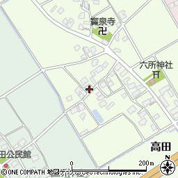 山形県鶴岡市高田74周辺の地図