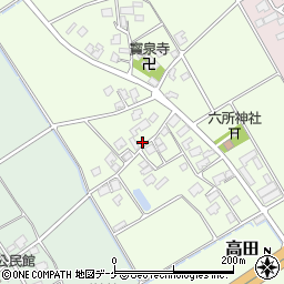 〒997-0054 山形県鶴岡市高田の地図